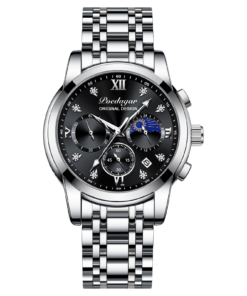 poedagar-805-watch-black-silver-silver