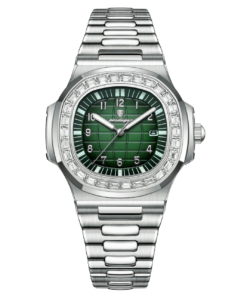 poedagar-918-watch-green-silver-digit